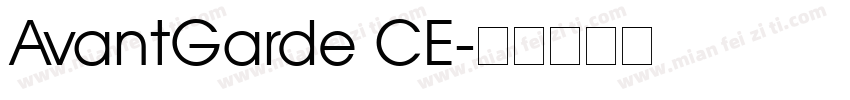 AvantGarde CE字体转换